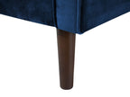 2 Seater Velvet Sofa Navy Blue LOKKA