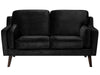 2 Seater Velvet Sofa Black