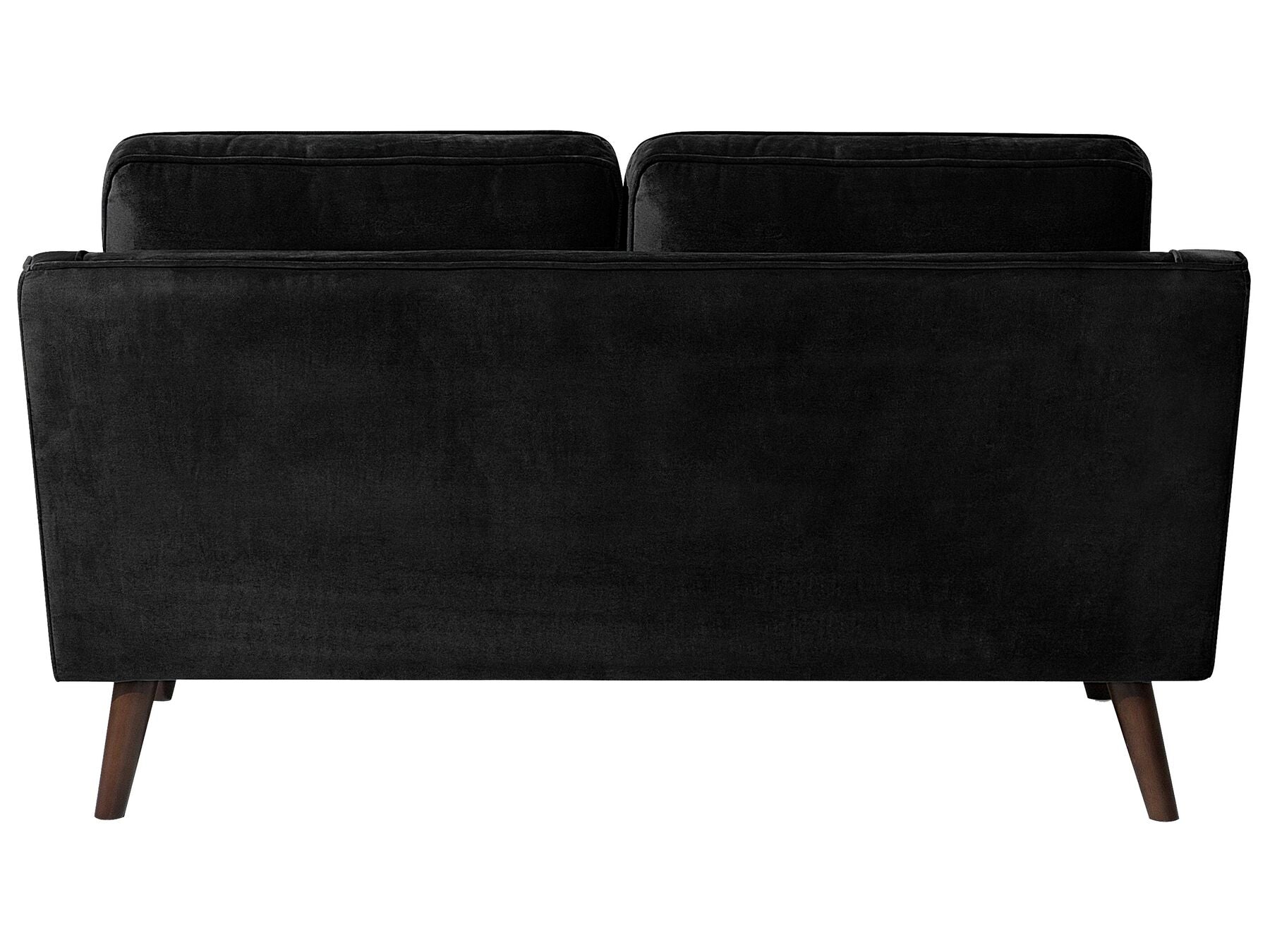 2 Seater Velvet Sofa Black LOKKA