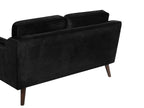 2 Seater Velvet Sofa Black LOKKA