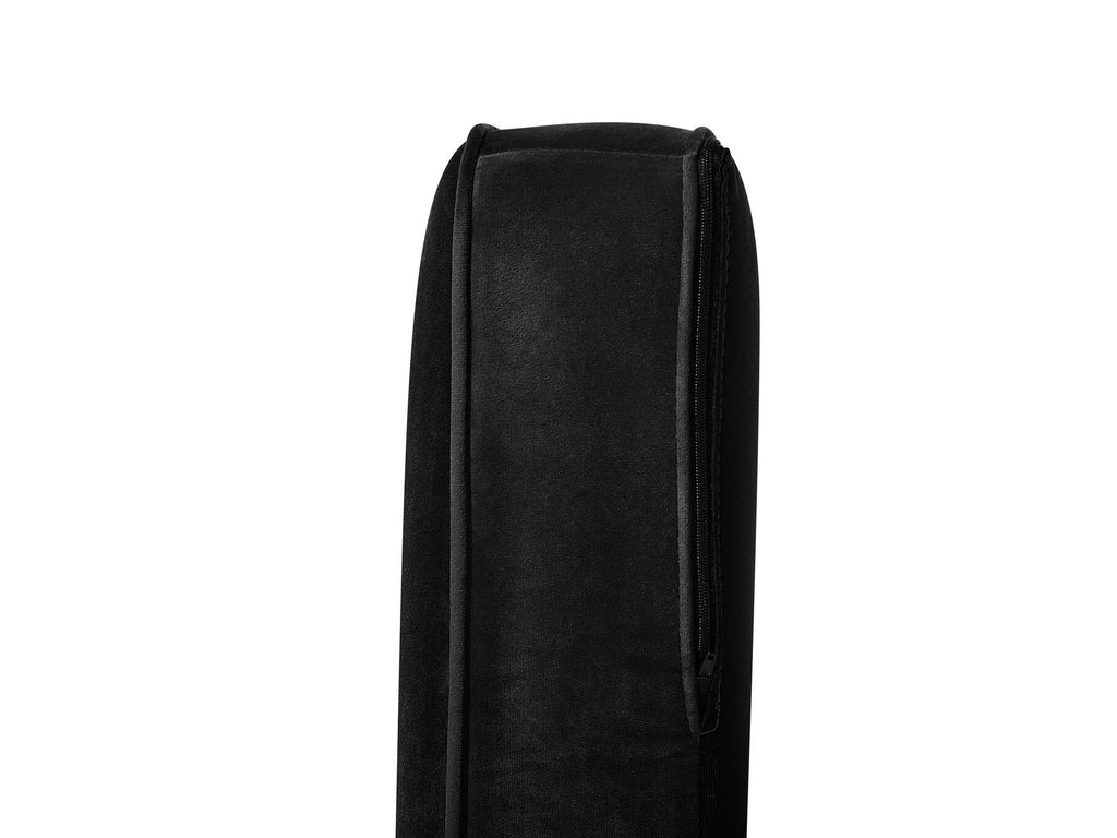 2 Seater Velvet Sofa Black LOKKA