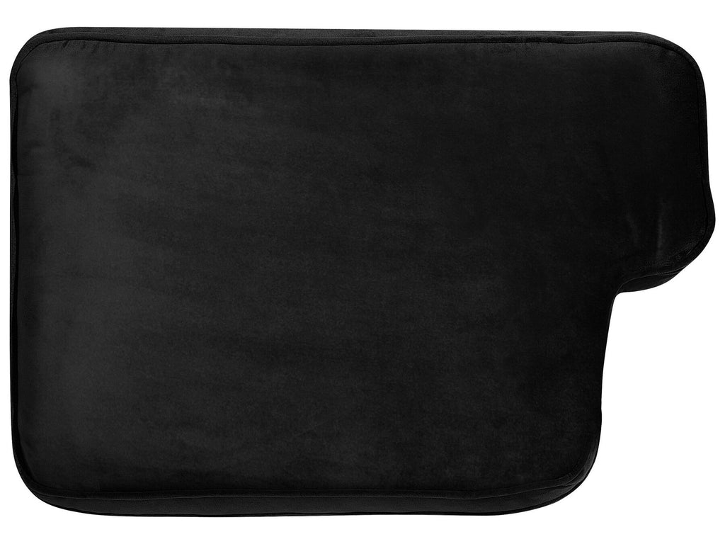 2 Seater Velvet Sofa Black LOKKA