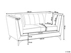 Sofa GAULA Velvet Teal 2 Seater