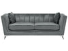 3 Seater Velvet Fabric Sofa Grey