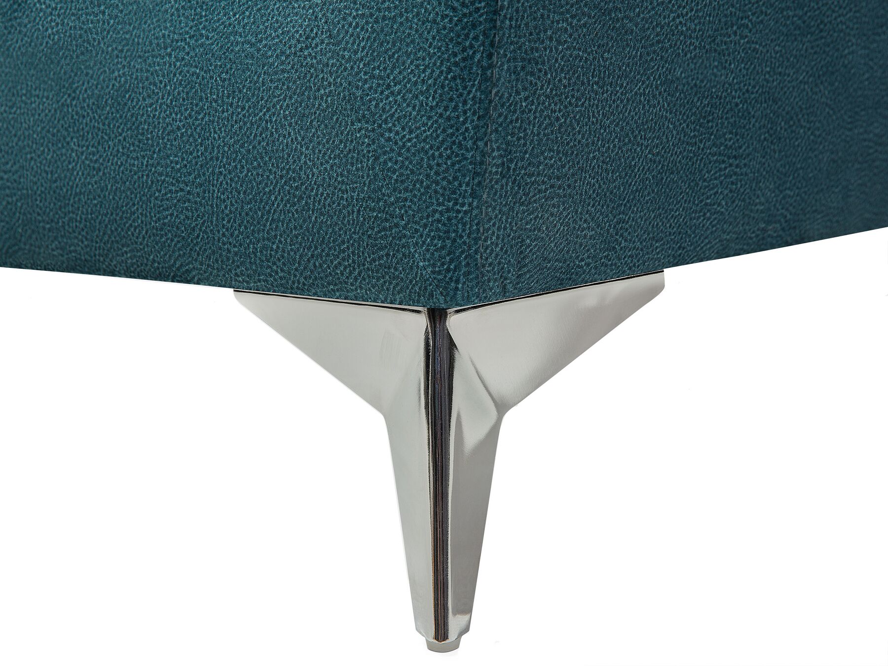 3 Seater Velvet Fabric Sofa Teal GAULA