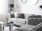 3 Seater Fabric Sofa Grey VISSLAND