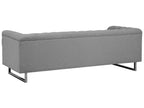 3 Seater Fabric Sofa Grey VISSLAND