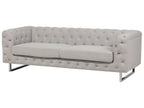 3 Seater Fabric Sofa Beige VISSLAND