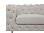 3 Seater Fabric Sofa Beige VISSLAND