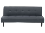 Sofa Bed VISBY Fabric Dark Grey 3 Seater