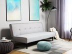 Sofa Bed VISBY Fabric Light Grey 3 Seater