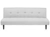 Sofa Bed Fabric Light Grey 3 Seater