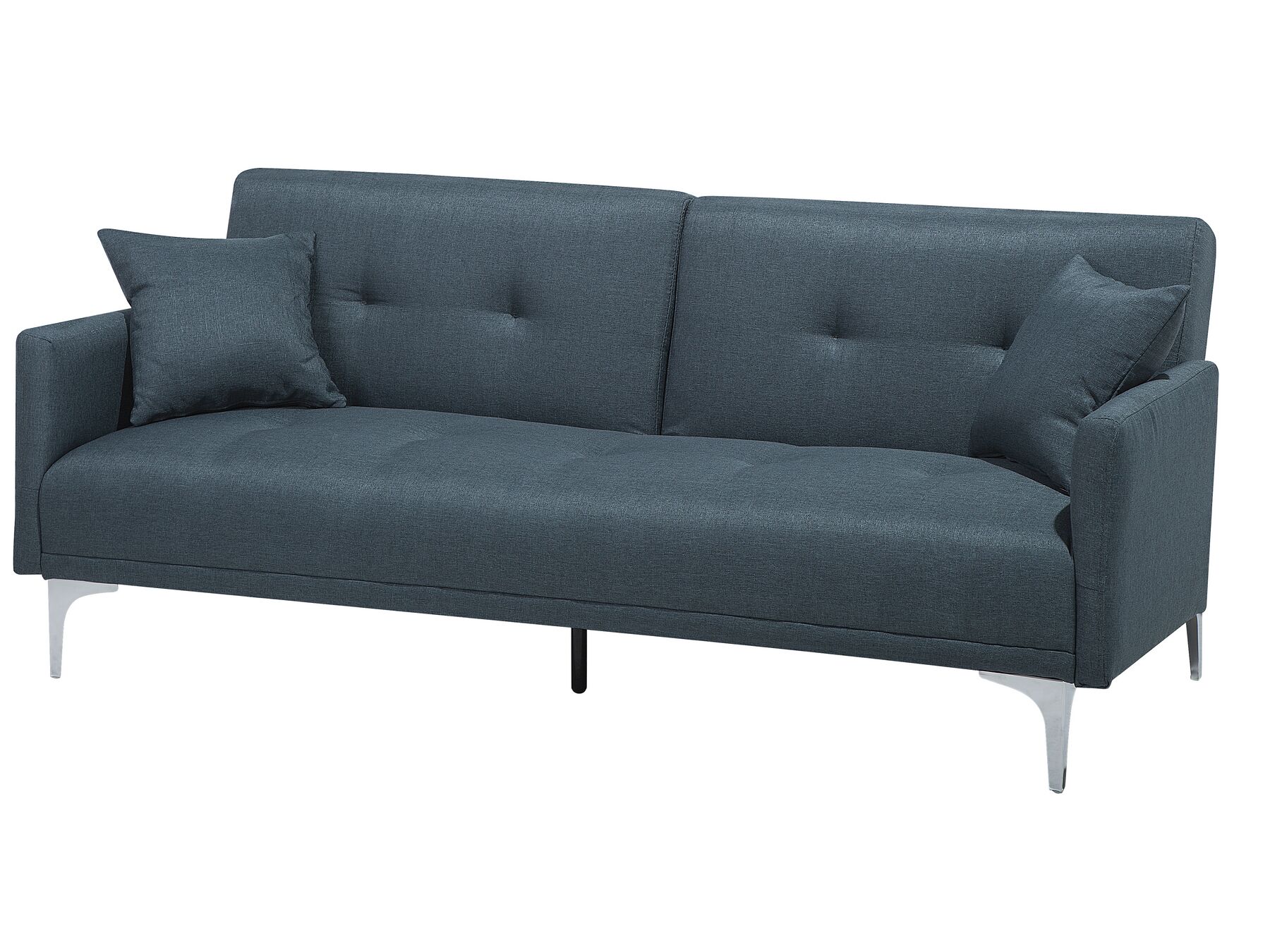 Sofa Bed LUCAN Fabric Dark Blue 3 Seater