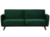 Sofa Bed Velvet Emerald Green 3 Seater