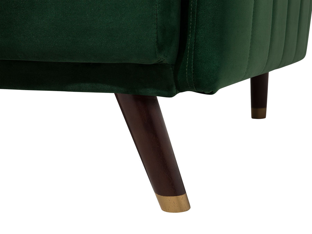 Sofa Bed SENJA Velvet Emerald Green 3 Seater