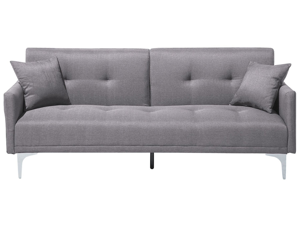 Sofa Bed LUCAN Fabric Grey 3 Seater