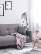 Sofa Bed LUCAN Fabric Grey 3 Seater