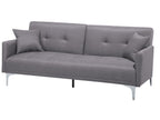 Sofa Bed LUCAN Fabric Grey 3 Seater