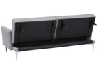 Sofa Bed LUCAN Fabric Grey 3 Seater