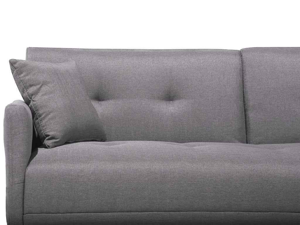 Sofa Bed LUCAN Fabric Grey 3 Seater