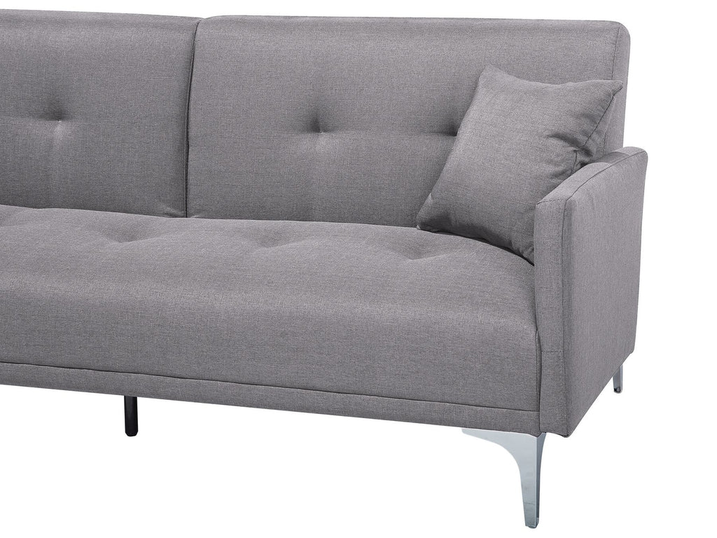 Sofa Bed LUCAN Fabric Grey 3 Seater