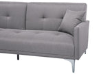 Sofa Bed LUCAN Fabric Grey 3 Seater