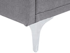 Sofa Bed LUCAN Fabric Grey 3 Seater