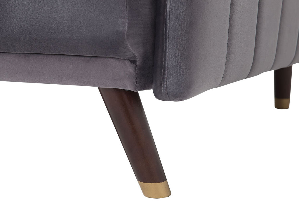 Sofa Bed SENJA Velvet Grey 3 Seater