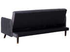 Sofa Bed SENJA Velvet Grey 3 Seater