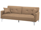 Sofa Bed LUCAN Fabric Sand Beige 3 Seater