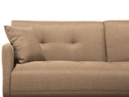 Sofa Bed LUCAN Fabric Sand Beige 3 Seater