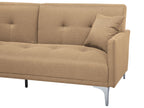 Sofa Bed LUCAN Fabric Sand Beige 3 Seater