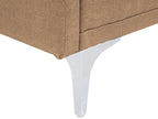 Sofa Bed LUCAN Fabric Sand Beige 3 Seater