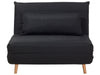 Single Sofa Bed Fabric Black