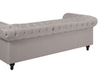 Corner Sofa CHESTERFIELD Fabric Beige 6 Seater Left Hand