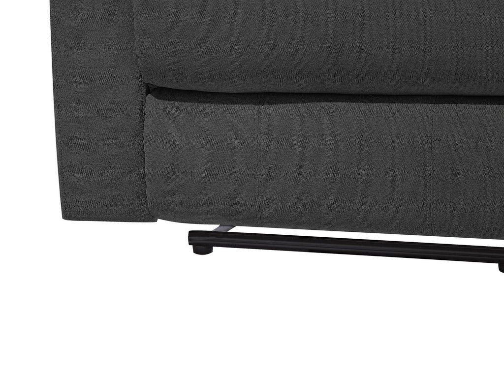 3 Seater Fabric Manual Recliner Sofa Grey BERGEN