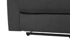 3 Seater Fabric Manual Recliner Sofa Grey BERGEN