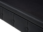 Right Hand Faux Leather Corner Sofa Black CHESTERFIELD