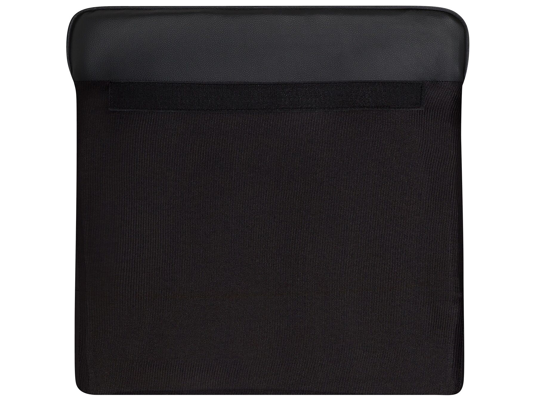 Right Hand Faux Leather Corner Sofa Black CHESTERFIELD