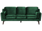 3 Seater Velvet Sofa Green LOKKA