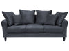 3 Seater Velvet Sofa Grey