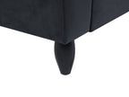3 Seater Velvet Sofa Grey BORNHOLM