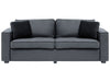 3 Seater Velvet Sofa Grey