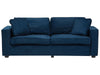 3 Seater Velvet Sofa Navy Blue