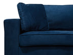 3 Seater Velvet Sofa Navy Blue FALUN