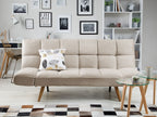 Sofa Bed INGARO Fabric Beige 2 Seater