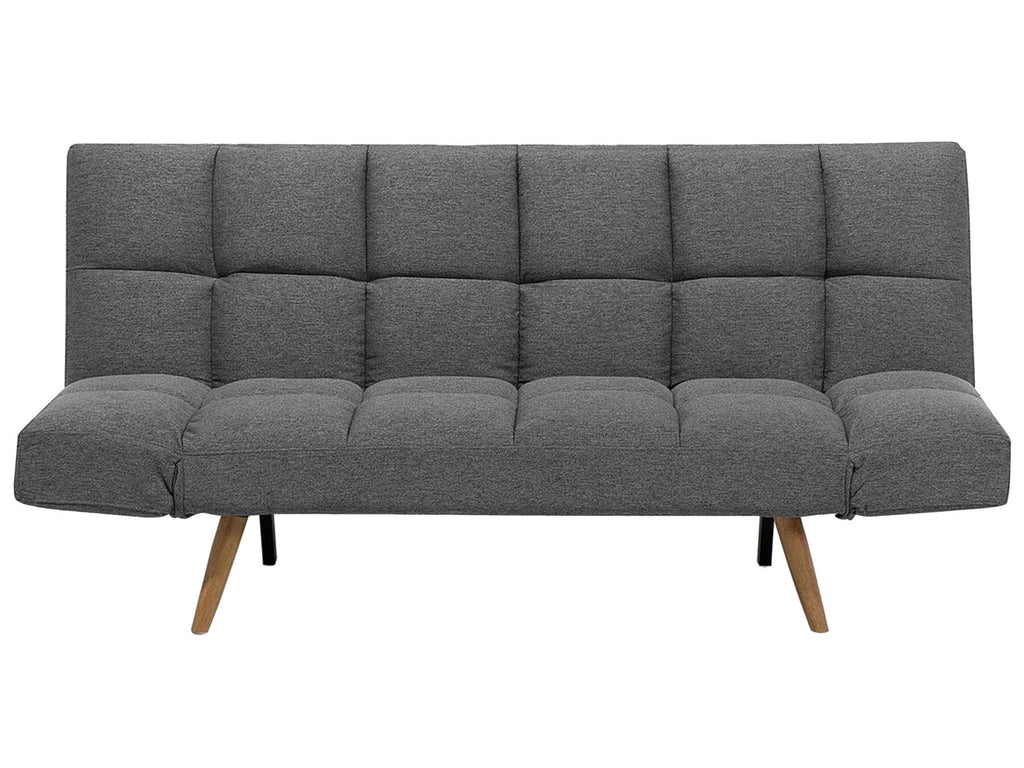 Sofa Bed INGARO Fabric Dark Grey 2 Seater