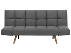 Sofa Bed INGARO Fabric Dark Grey 2 Seater