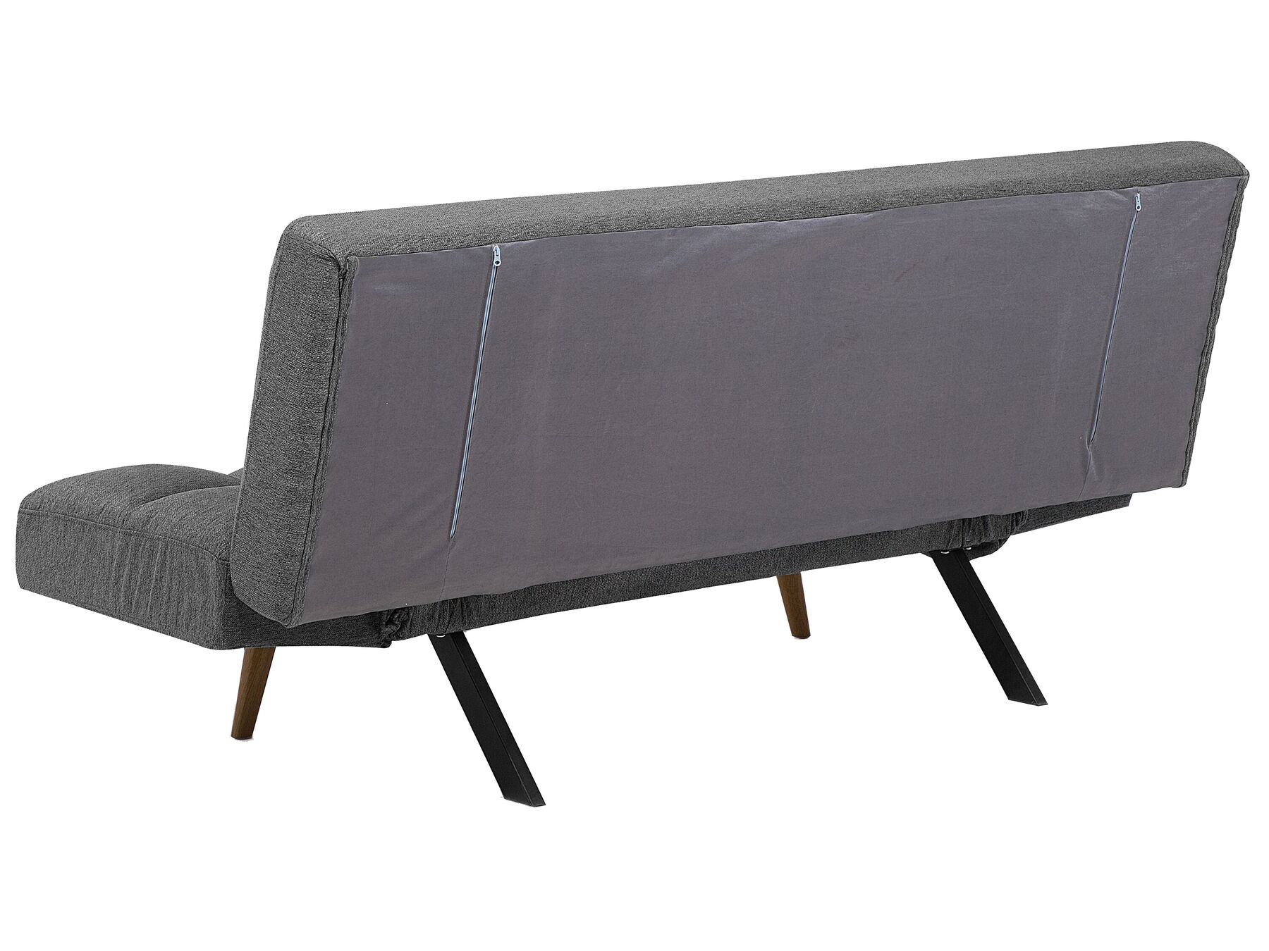 Sofa Bed INGARO Fabric Dark Grey 2 Seater