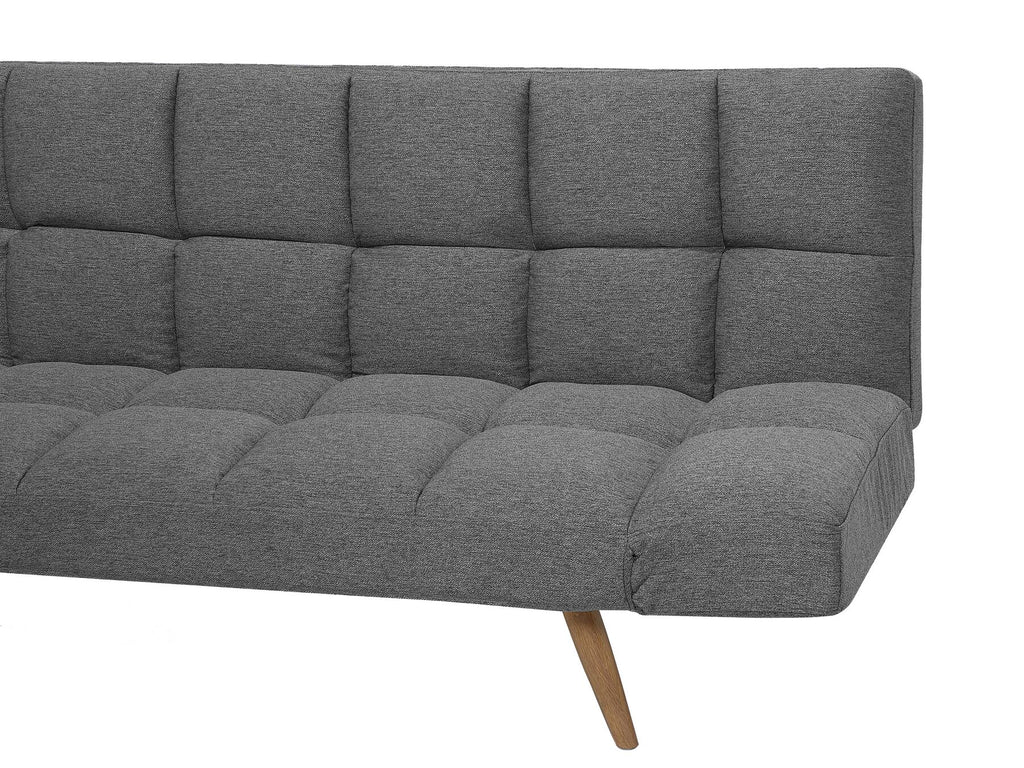 Sofa Bed INGARO Fabric Dark Grey 2 Seater